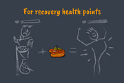 Cartoon Food Icons Game Set, a Food Illustration by Chuchilko shop (Thumbnail 4 of 13)