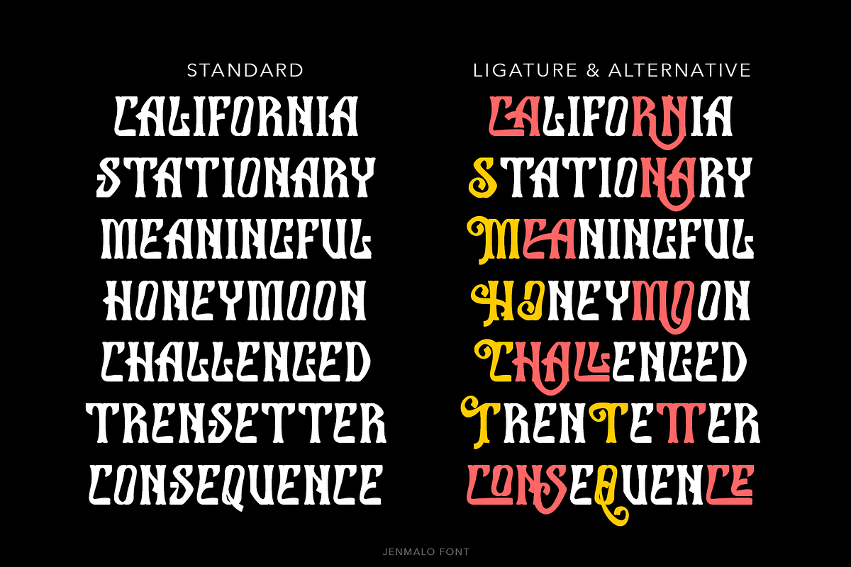 Jenmalo Display Font, a Blackletter Font by TypeClassHeroes (Photo 3 of 15)
