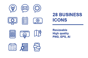 28 BUSINESS ICONS 