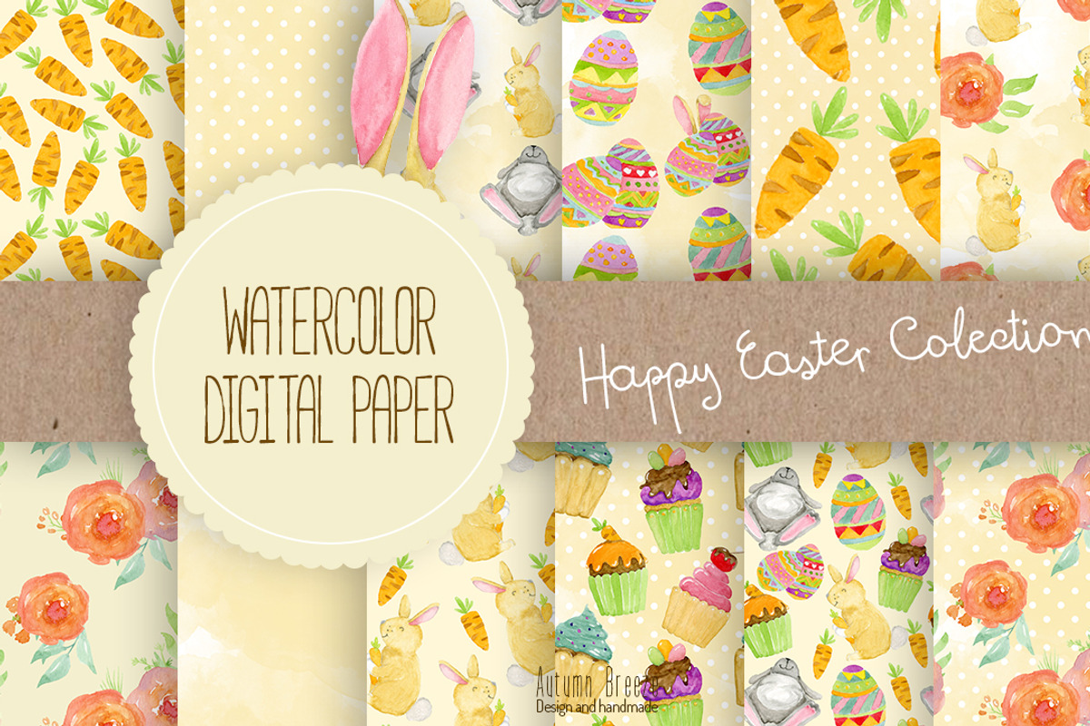 Easter digital paper, a Pattern Graphic by Autumn Breeze (Photo 1 of 4)