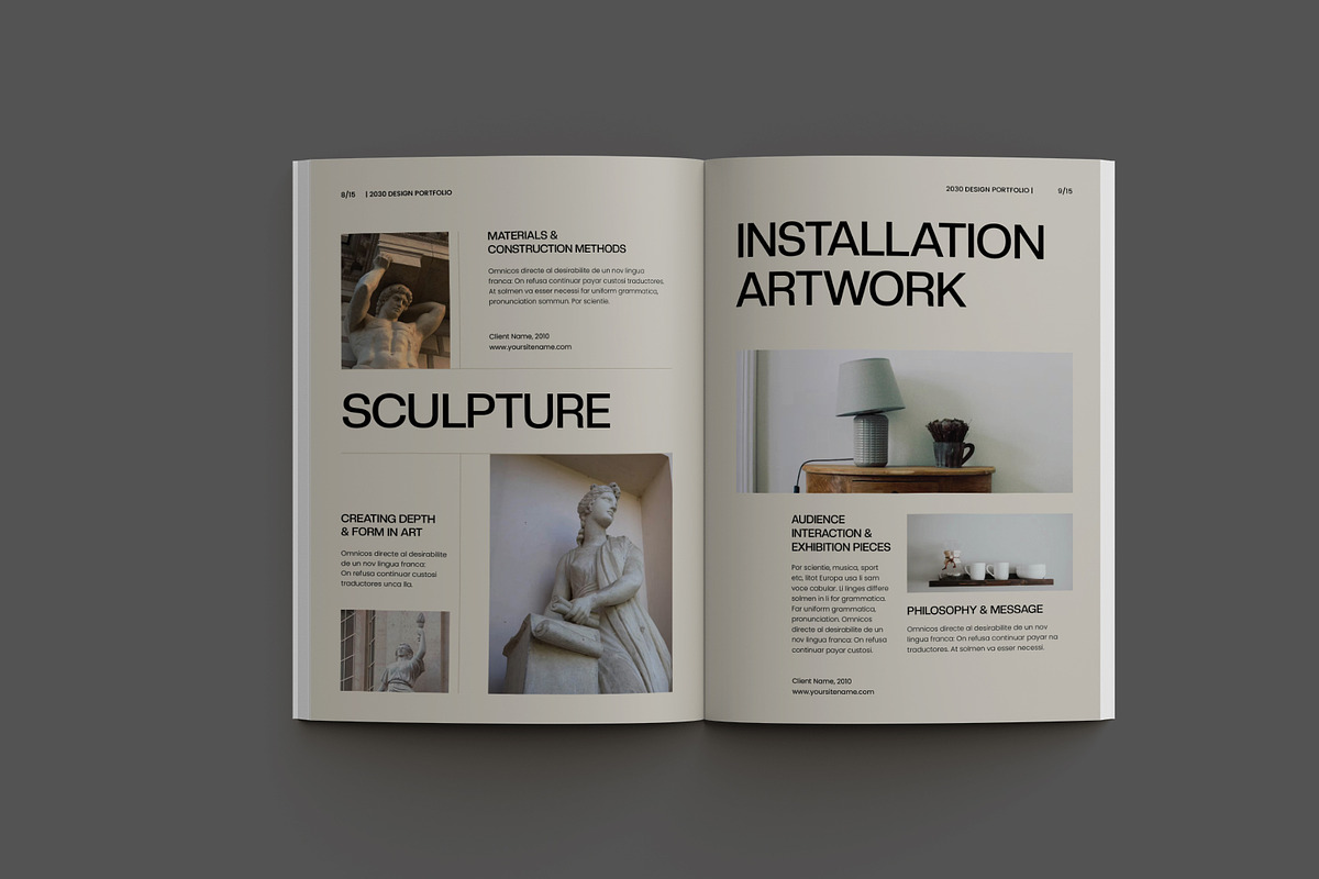 Elegant Art Portfolio, a Brochure Template by Neermana (Photo 6 of 10)