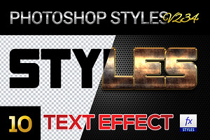 10 Creative Photoshop Styles V234