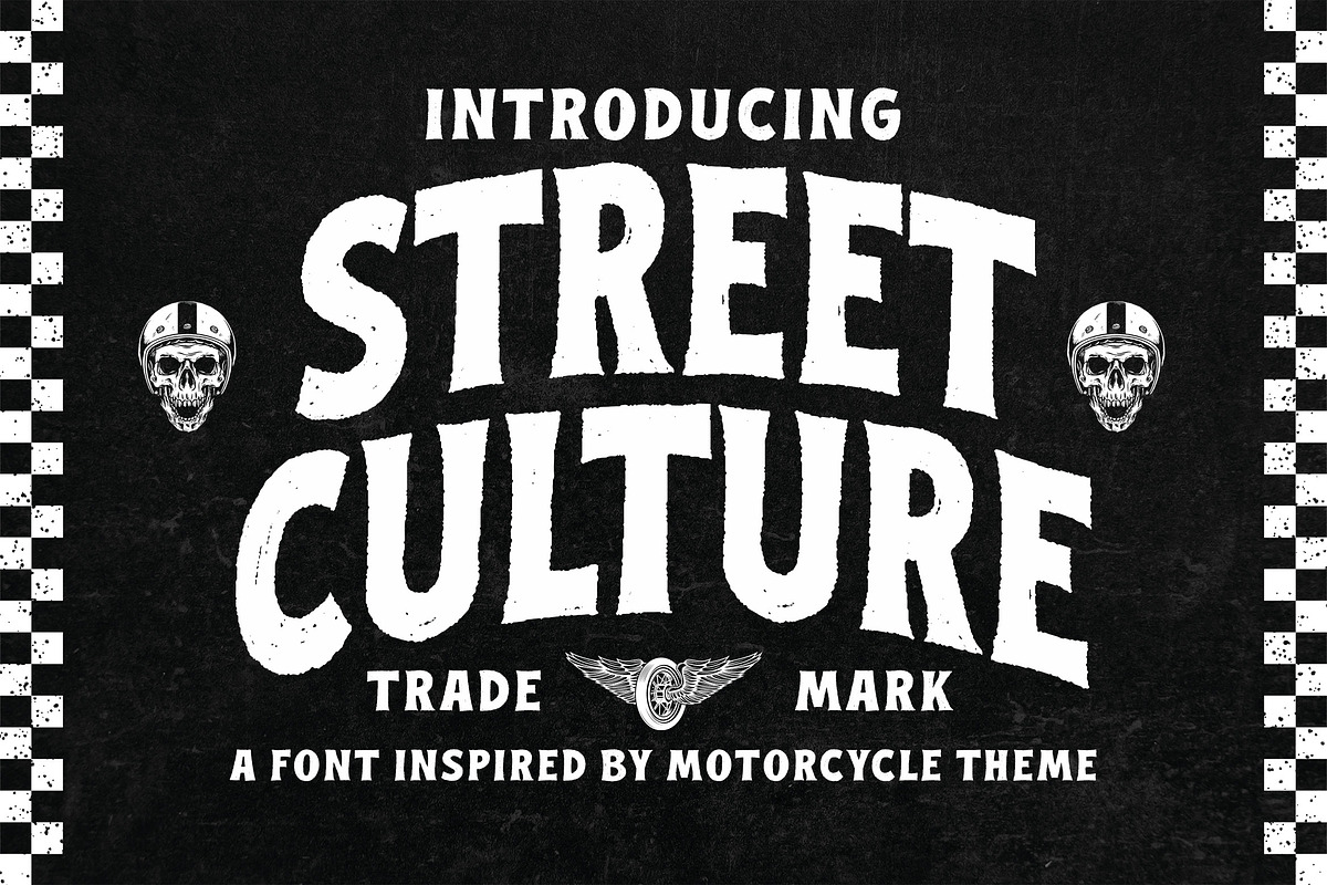 Street Culture a Rustic Serif Font, a Sans Serif Font by Blankids Studio (Photo 1 of 7)