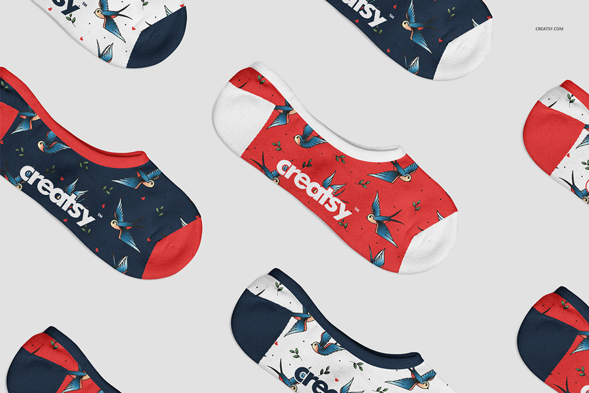 No show Socks Mockup Set, a Product Mockup by Creatsy (Photo 5 of 8)