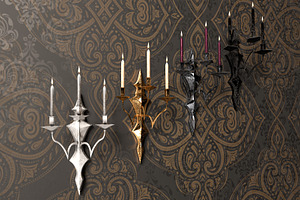 Chandelier 3d Model Game Ready