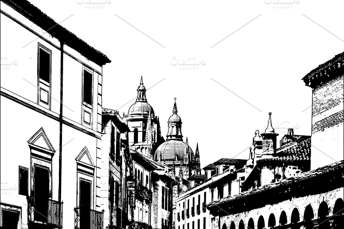 Historic street view, a Background Graphic by DanFLCreativo