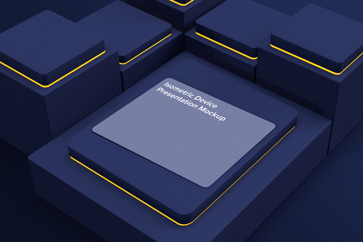Isometric Device Presentation Mockup, a Product Mockup by KL-Webmedia (Photo 8 of 8)