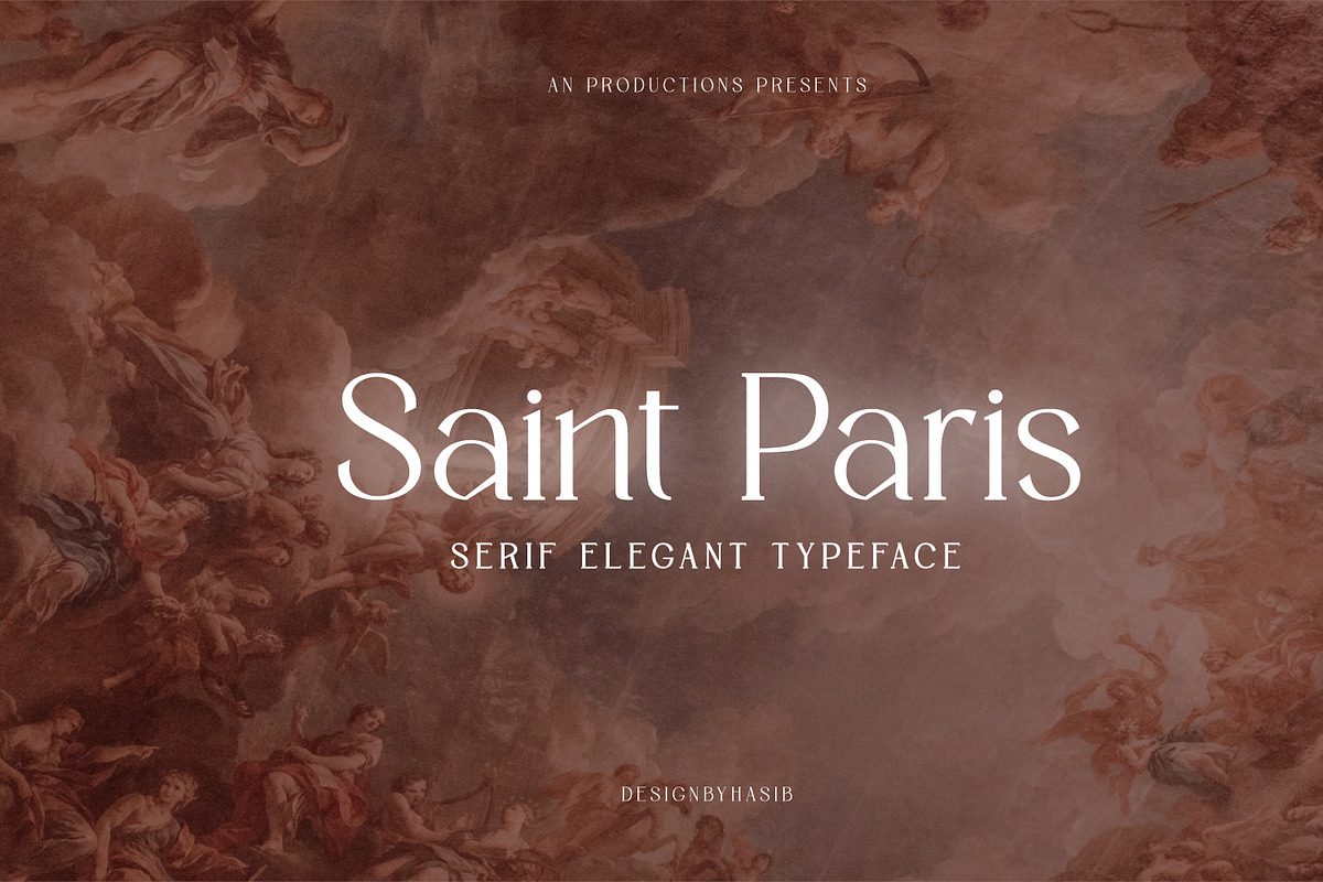 Saint Paris - Elegant Serif Typeface, a Serif Font by AN Productions (Photo 1 of 9)