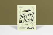 Green Modern Anniversary Invitation, an Invitation Template by graphicook (Thumbnail 1 of 3)