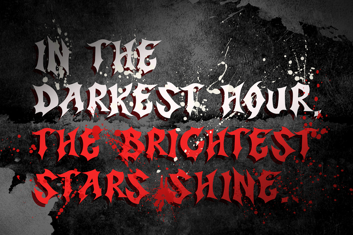 Sacrifice Horror Black Metal Display, a Blackletter Font by dansdesign (Photo 7 of 12)