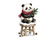 Cozy Winter Animals Clipart Bundle, an Animal Illustration by T-shirt Pond (Thumbnail 8 of 25)