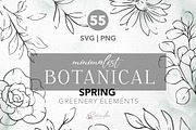 MINIMALIST FLORAL LINE ART SET, an Object Illustration by CaraulanStore (Thumbnail 1 of 4)