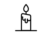 Candle icon, an Outline Icon by Sumberpangan (Thumbnail 3 of 5)