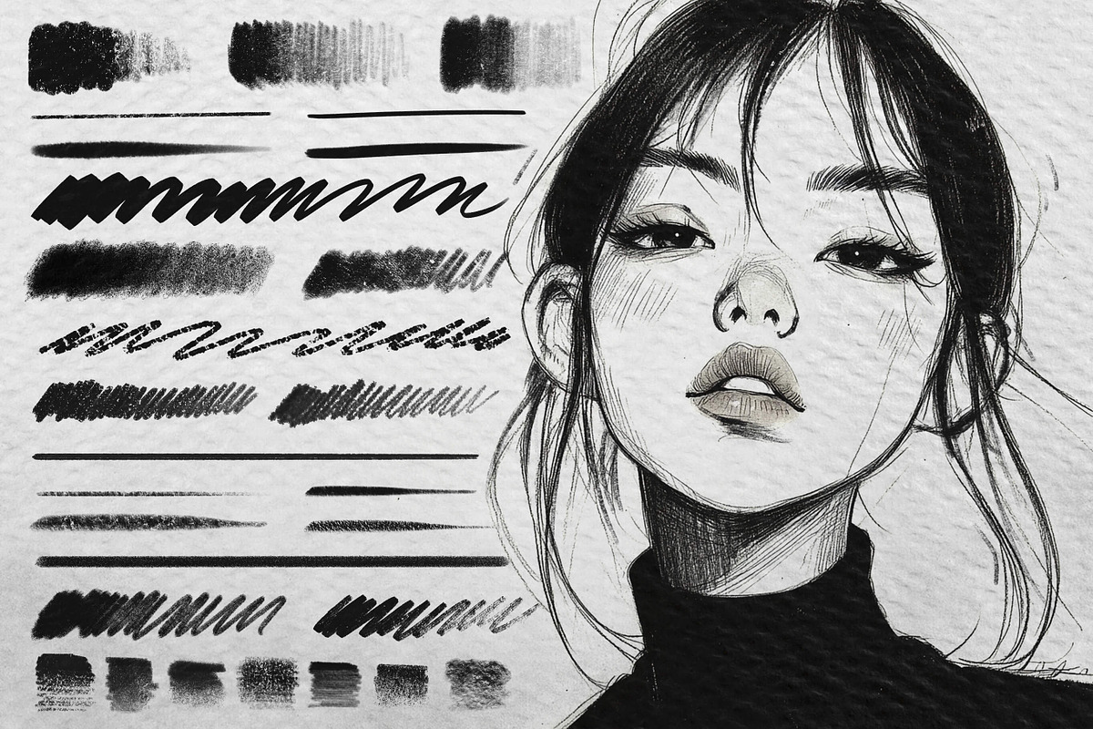 2000+ Mega Bundle Procreate Brushes, a Brush Add-On by BrushArchive (Photo 6 of 9)