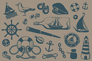 Vintage Marine Hand-drawn Clip-art, an Illustration by Adiemus (Thumbnail 2 of 8)