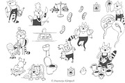 Hand-Drawn Cat Doodle Bundle, an Education Illustration by Anastasiya Klempach (Thumbnail 8 of 10)