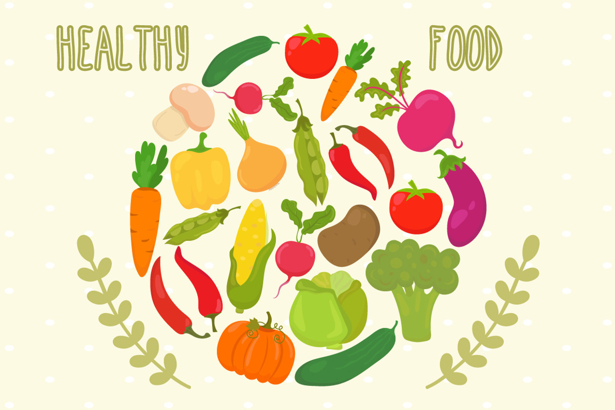 Cute fresh vegetables. Kawaii, a Healthcare Illustration by Helen Sko (Photo 2 of 4)