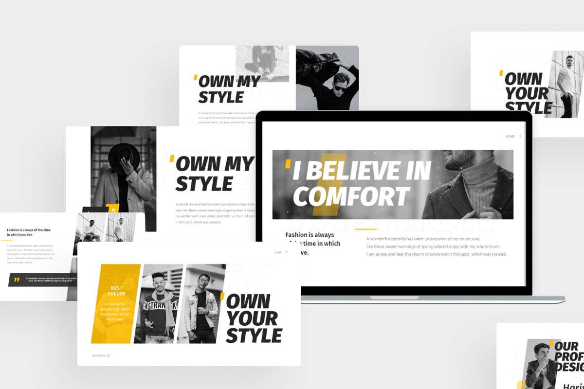 60.000+ Black and White Presentation, a Presentation Template by Brandearth RRGraph (Photo 3 of 13)