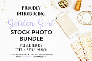 Stock Photo Bundle - Golden Girl