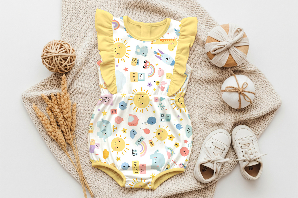 Baby Clothe Fabric Mockup, a Shirt Mockup by Rami's Mockups (Photo 3 of 3)