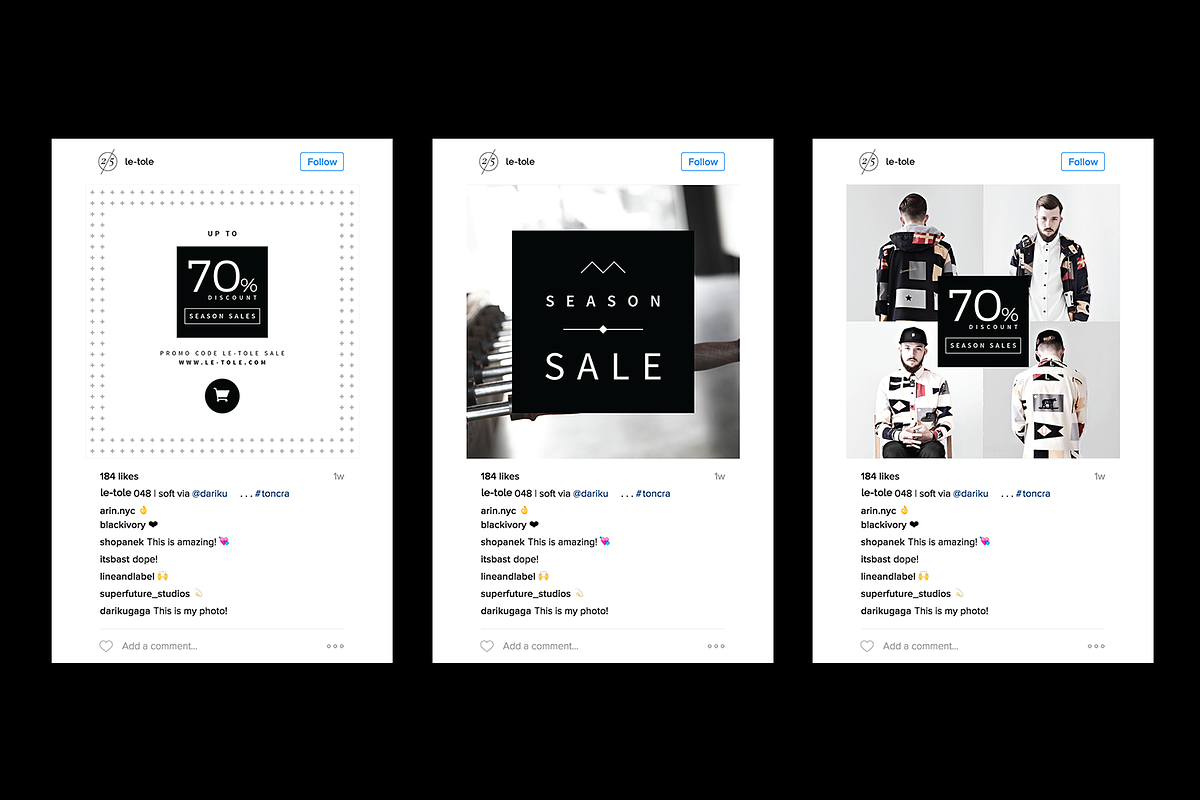 Instagram Promotion Banners, a Social Media Template by BOXKAYU (Photo 4 of 6)