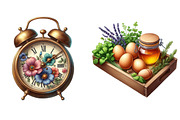 Summer Cottagecore Morning Clipart, an Illustration by Pixels.Craft (Thumbnail 8 of 9)