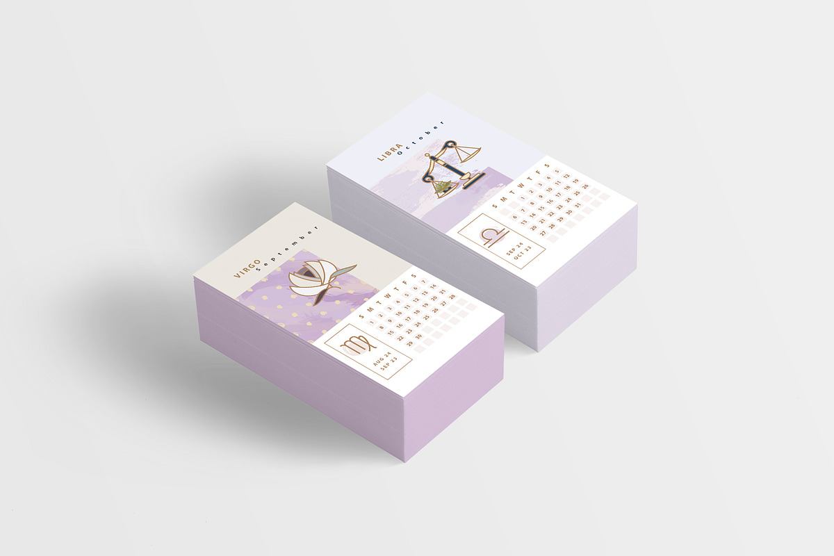 Astrology Calendar Templates, a Stationery Template by Polar Vectors (Photo 4 of 13)