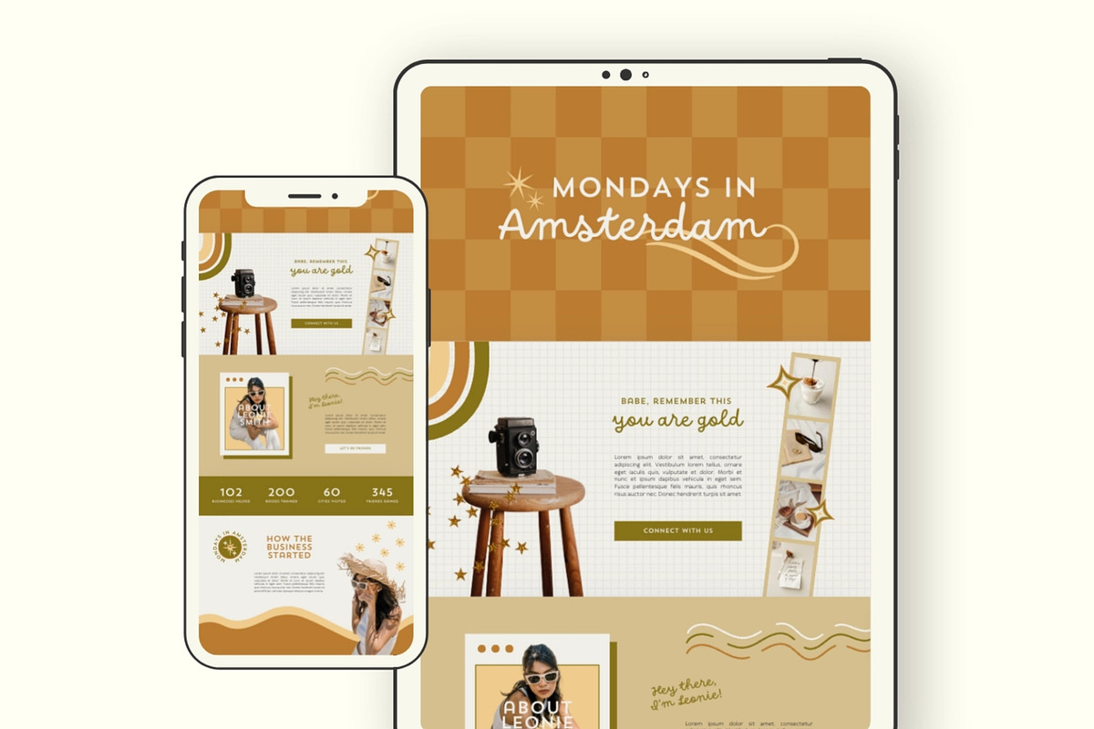 Boho Canva Website Template, a Landing Page Template by Anna Design Studio (Photo 8 of 8)