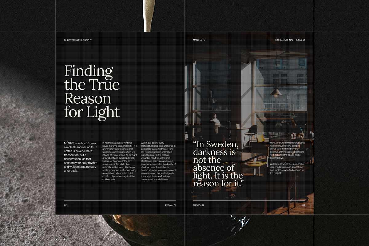 MÖRKE Cafe Editorial Magazine Canva, a Magazine Template by PaperSlides (Photo 5 of 13)