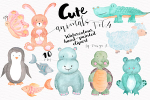 Cute Animals Vol.4 Watercolour