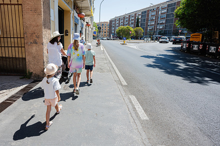 Travel family and kids on european vacation in Italy. Mother wit, a Person Photo by AS photostudio