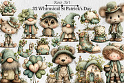 Whimsical St Patrick's Day Clipart, a Seasonal Illustration by Rose Art (Thumbnail 1 of 6)
