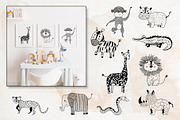 Wild safari animals clipart for kids, a Pattern Graphic by Astra Menta (Thumbnail 4 of 10)