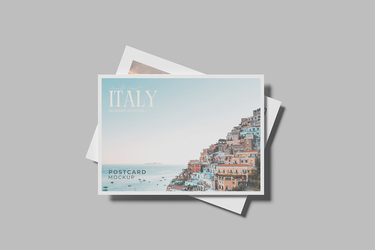 Postcard Mockup, an Advertising Mockup by Bangdastudio (Photo 5 of 11)