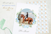 Horse Racing Blue Kentucky Derby, an Illustration by LABFcreations (Thumbnail 4 of 6)