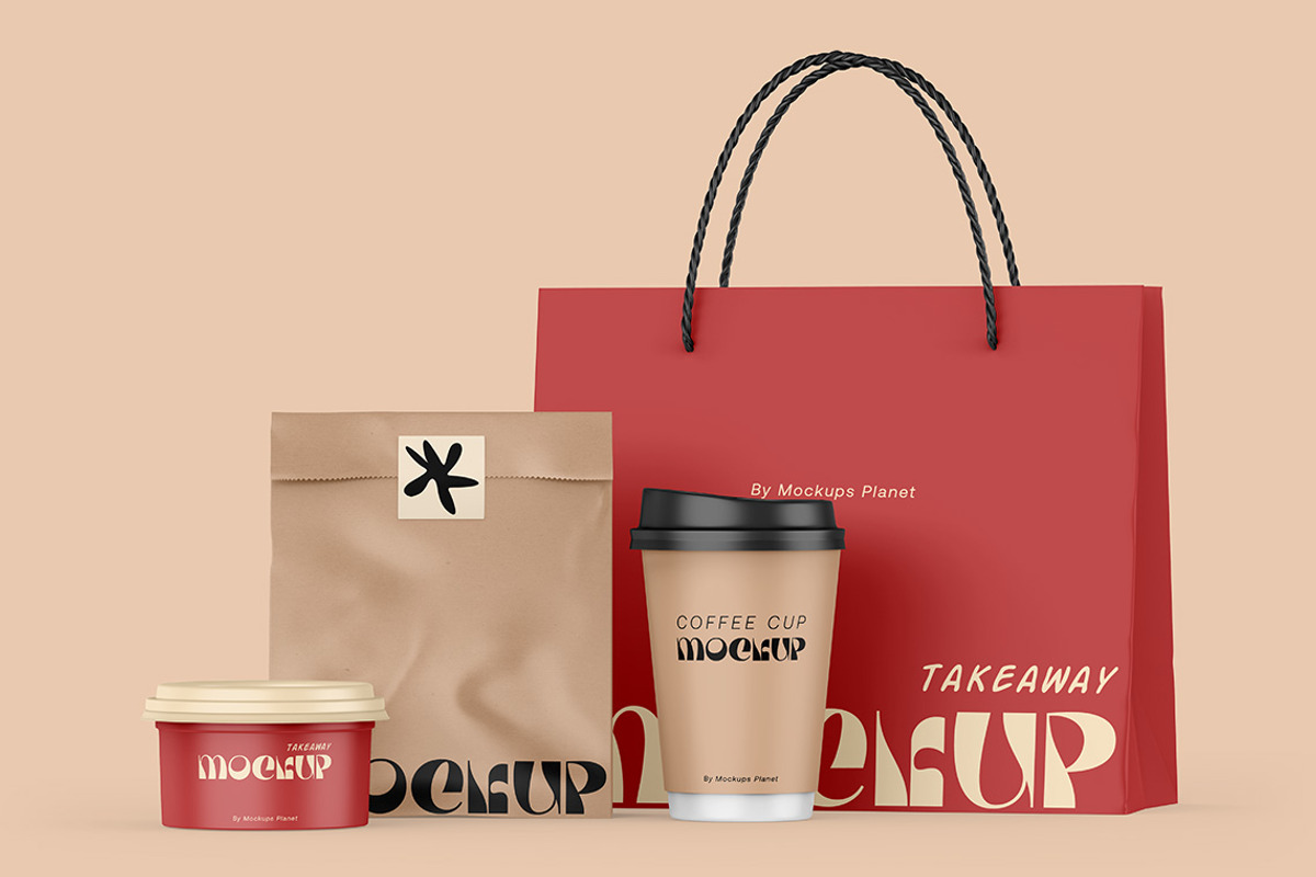 Takeaway Packaging Mockups Set, a Packaging Mockup by Mockups Planet (Photo 2 of 5)