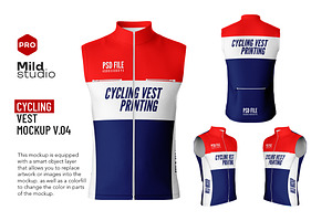 Cycling Vest Mockup V.04