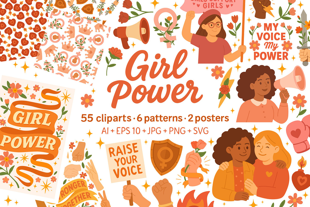 Girl Power, a Person Illustration by ananastya (Photo 1 of 7)