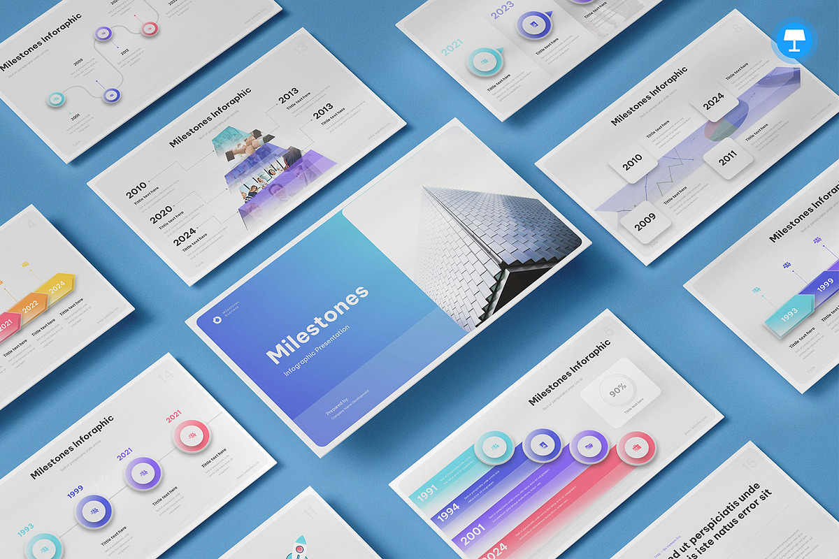 Milestones Presentation Keynote, a Presentation Template by Pixslides (Photo 1 of 6)