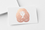 feminine hair elegant minimal logo, a Branding & Logo Template by Mariyana (Thumbnail 3 of 3)