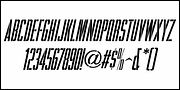 Ultra Narrow Stencil JNL, a Font by Jeff Levine Fonts (Thumbnail 5 of 5)