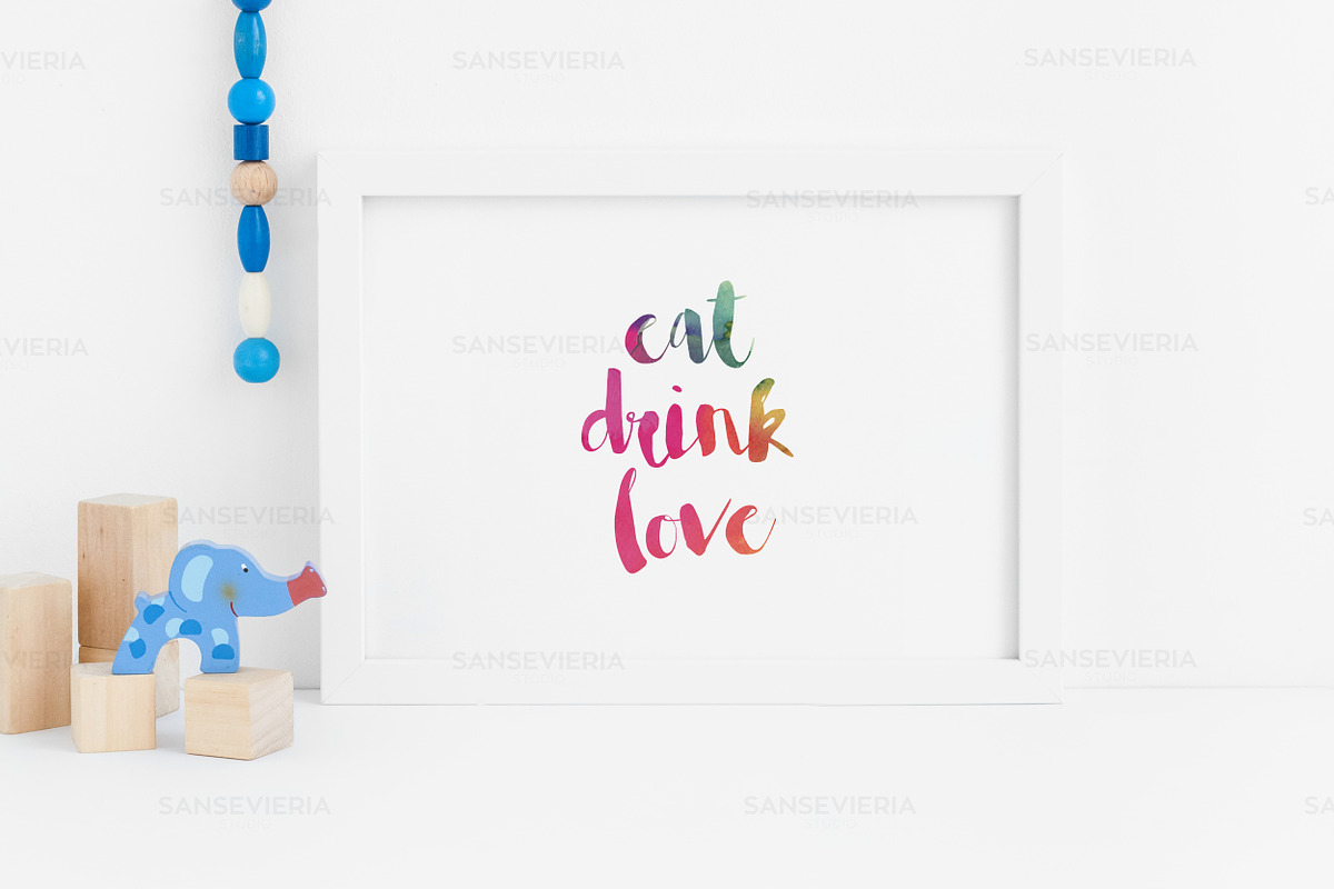 Nursery frame mockup A4 A5 A6 A3, a Print Template by Grace White (Photo 3 of 4)