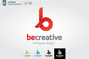 Letter b logo template