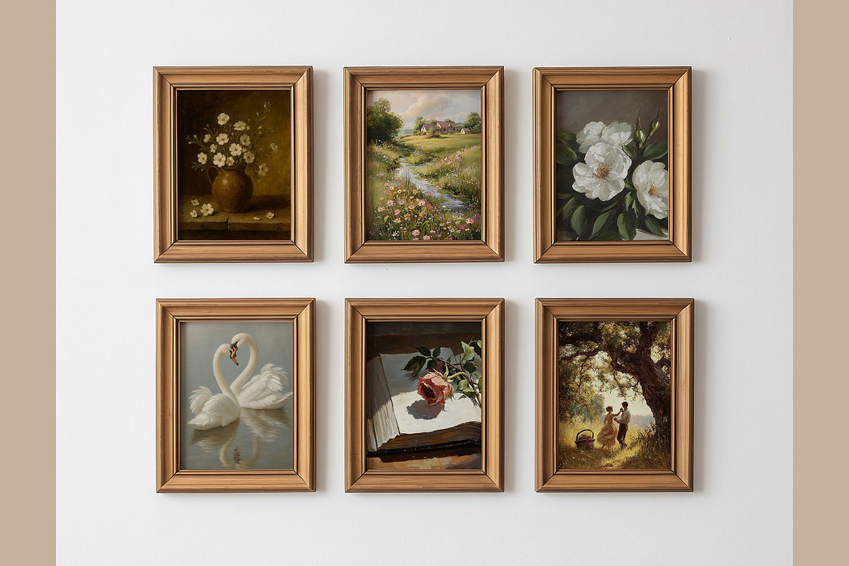 Rustic Frame Mockup Set of 6, a Household Mockup by isjakimockups (Photo 2 of 6)