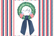 Forth of July Watercolor DIY, a Graphic by LABFcreations (Thumbnail 1 of 4)