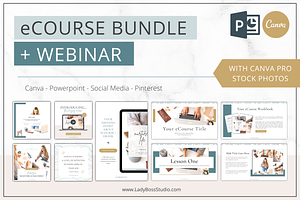 ECourse & Webinar Bundle PPT Canva