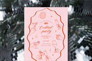Cheers party celebration vector set, an Object Illustration by yabluko_draws (Thumbnail 3 of 5)