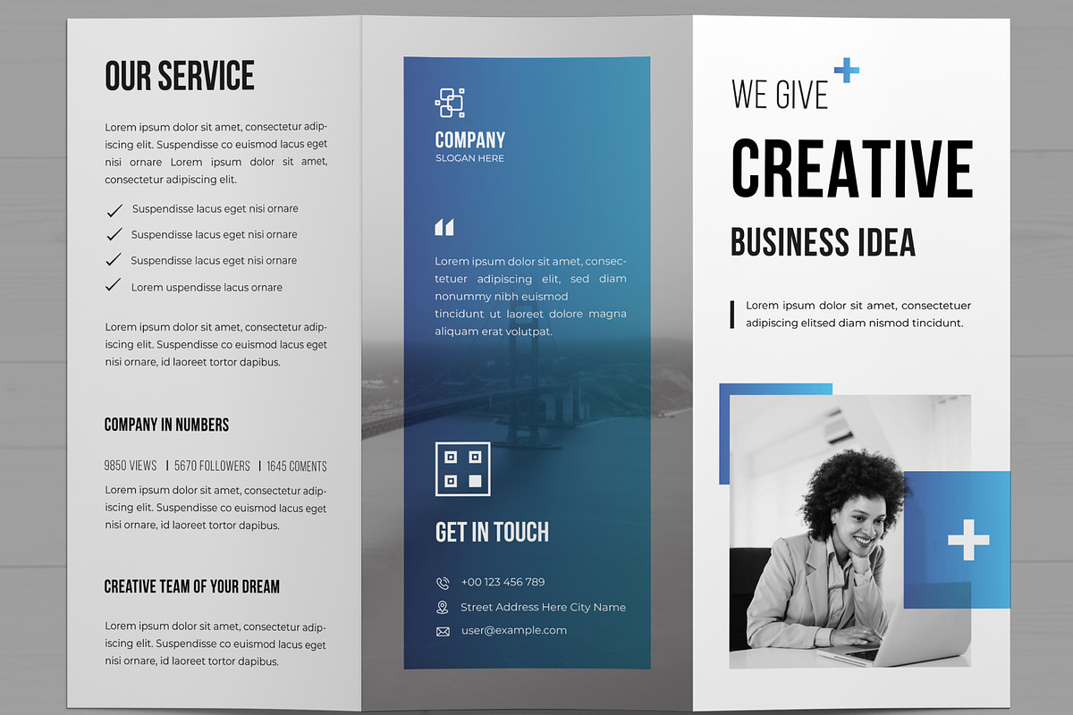 Tri Fold Business Brochure Layout, a Brochure Template by MightyDesign (Photo 4 of 7)