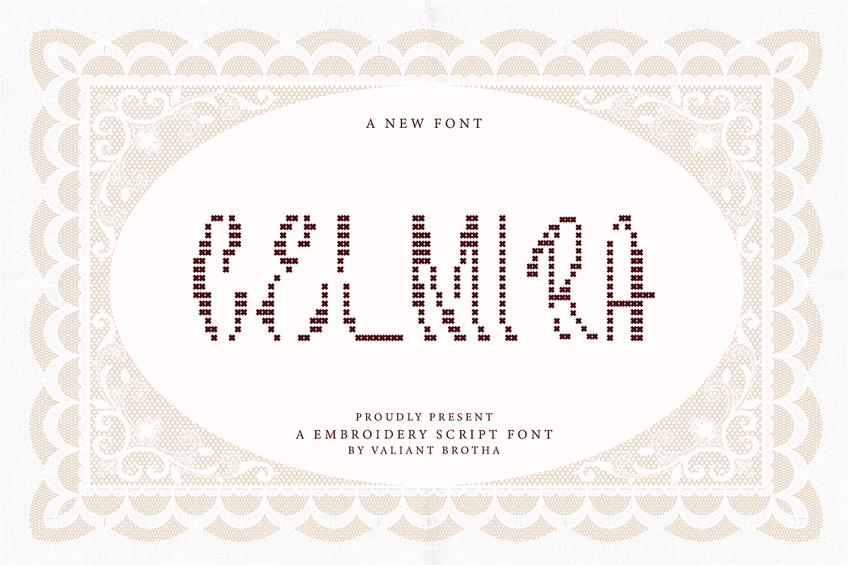 Celmira | A Embroidery Script Font, a Handwritten Font by Berdansabersama (Photo 1 of 8)