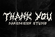 Serpent Horror Metal Gothic Display, a Blackletter Font by dansdesign (Thumbnail 12 of 12)